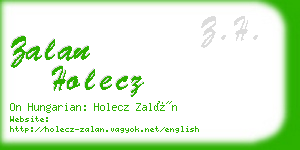 zalan holecz business card